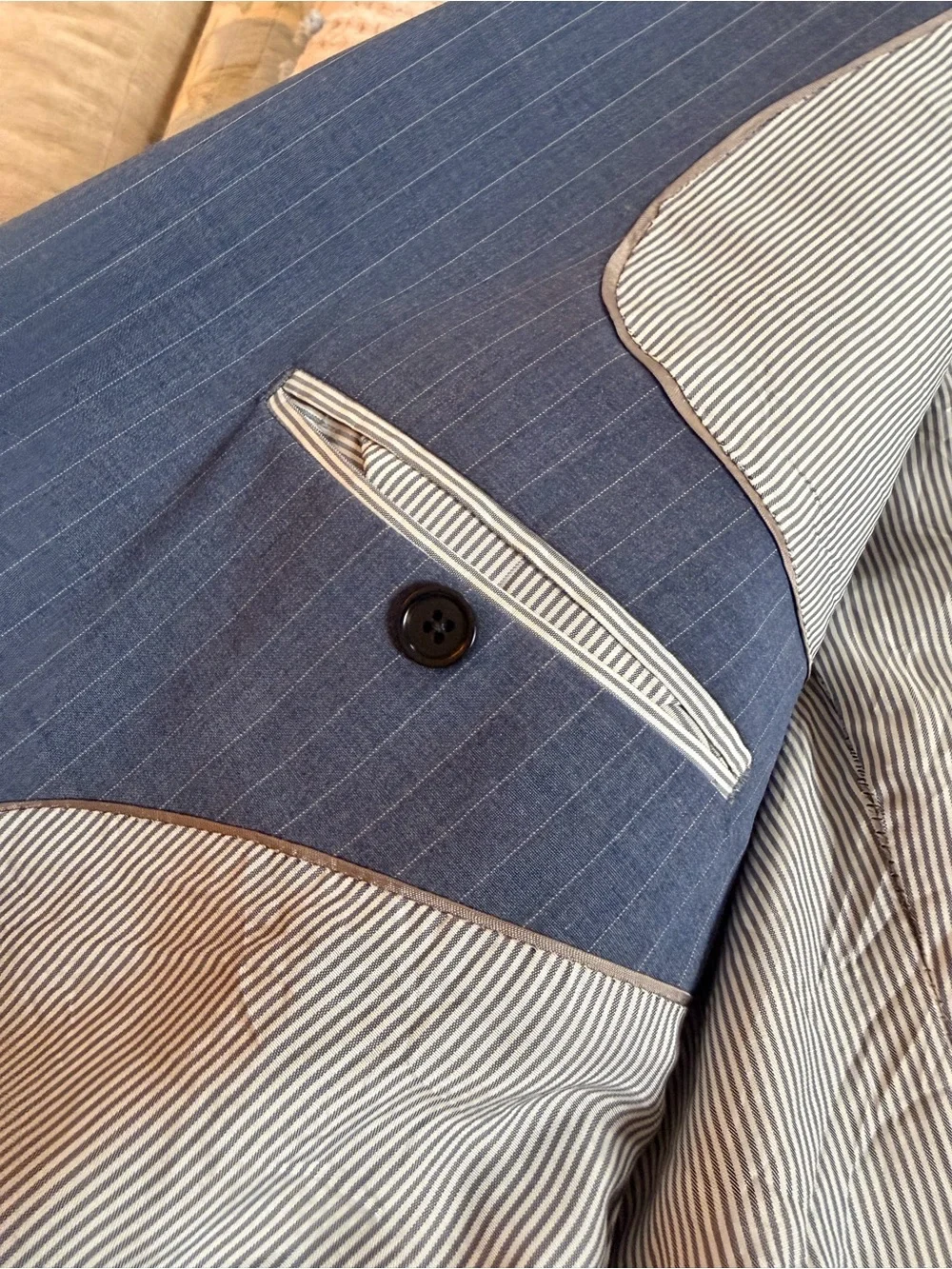 Brooks Brothers Blue Pinstripe Blazer